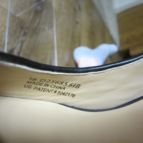 Cole Haan Black Leather Woven Peep-Toe Heels - Picture 6 of 8